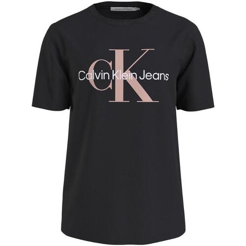 Υφασμάτινα Άνδρας T-shirt με κοντά μανίκια Calvin Klein Jeans  Black