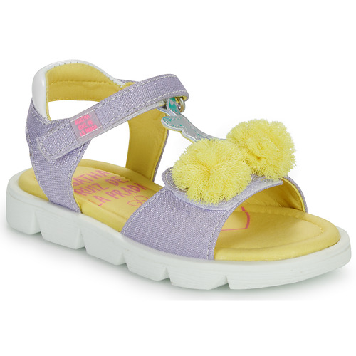 Παπούτσια Κορίτσι Σανδάλια / Πέδιλα Agatha Ruiz de la Prada SANDALIA CEREZAS Violet / Yellow