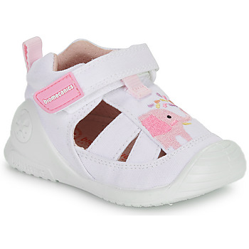 Παπούτσια Κορίτσι Σανδάλια / Πέδιλα Biomecanics SANDALIA ELEFANTE Άσπρο / Ροζ
