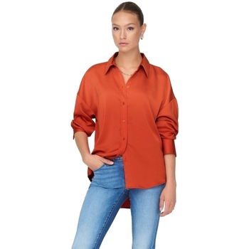 Only Marta Oversize Shirt - Tigerlily Orange