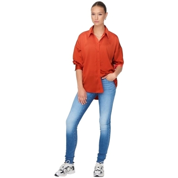 Only Marta Oversize Shirt - Tigerlily Orange