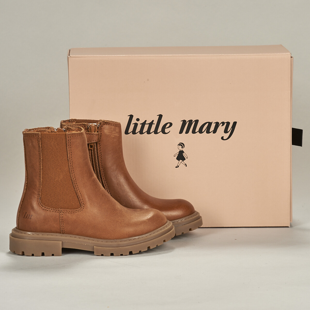 Παπούτσια Κορίτσι Μποτίνια Little Mary MAGGIE Brown