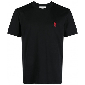 Υφασμάτινα Άνδρας T-shirts & Μπλούζες Ami Paris T SHIRT  DE COEUR  BFUTS001.724 BLACK Black