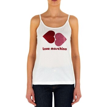 Υφασμάτινα Γυναίκα T-shirts & Μπλούζες Love Moschino  Άσπρο