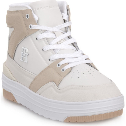 Παπούτσια Γυναίκα Sneakers Tommy Hilfiger YBL HI BASKET Άσπρο