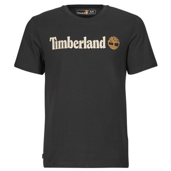 Timberland Linear Logo Short Sleeve Tee Black