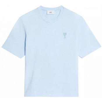 Υφασμάτινα Άνδρας T-shirts & Μπλούζες Ami Paris T SHIRT  DE COEUR UNISEXE LOOSE UTS004.726 SKY BLUE Μπλέ