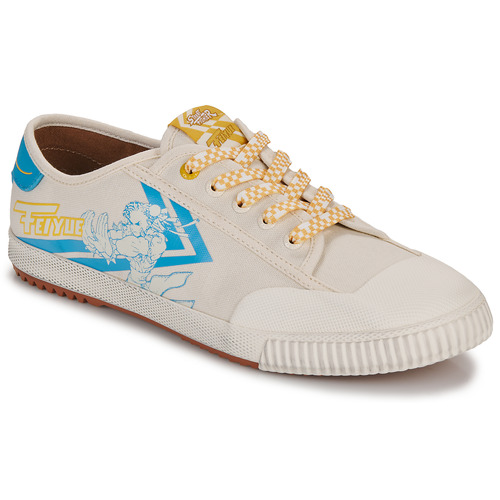 Παπούτσια Άνδρας Χαμηλά Sneakers Feiyue Fe Lo 1920 Street Fighter Άσπρο / Μπλέ / Yellow