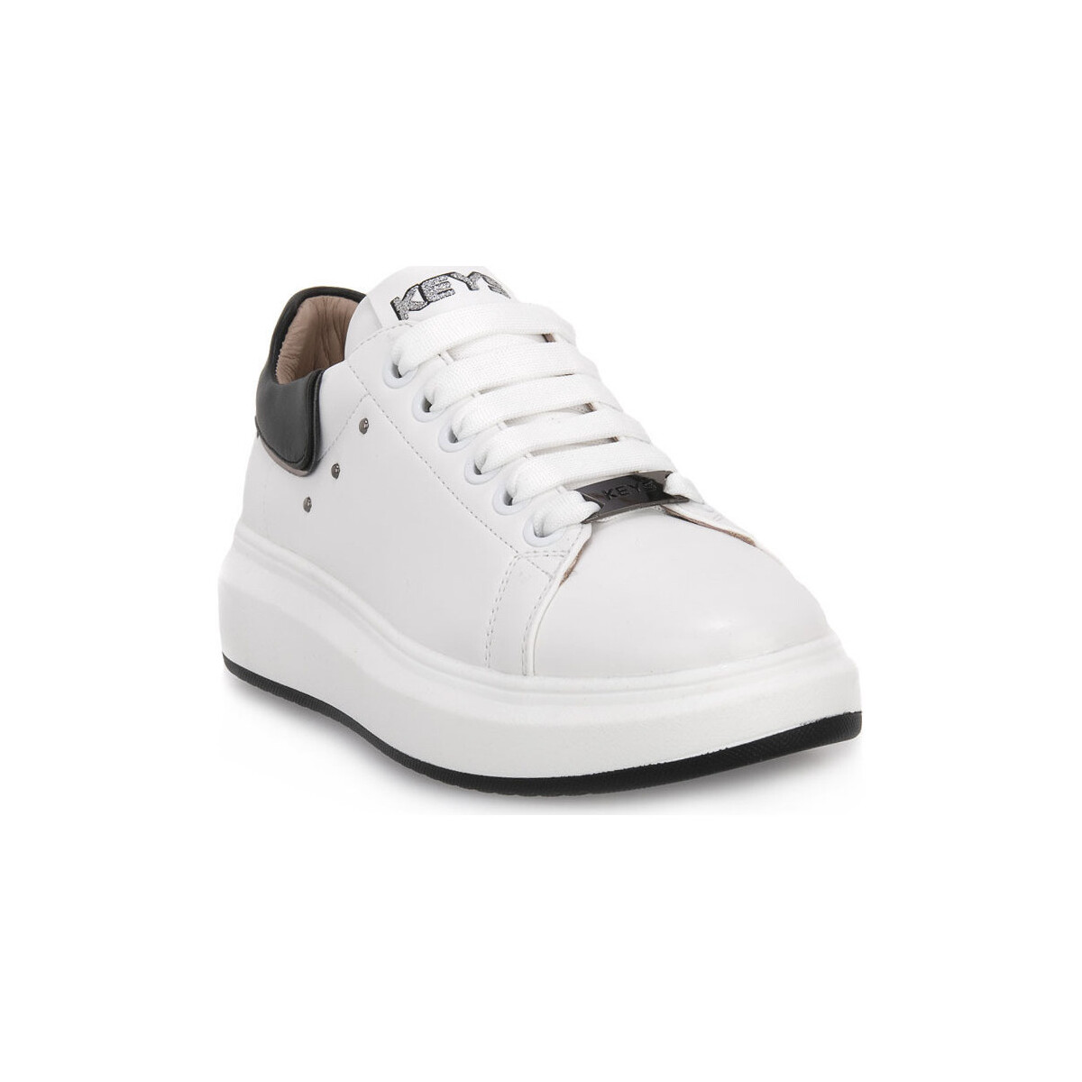 Παπούτσια Γυναίκα Sneakers Keys WHITE BLACK Άσπρο