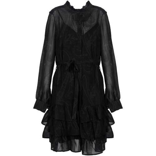Υφασμάτινα Γυναίκα Κοντά Φορέματα Silvian Heach PGA22335VE Black