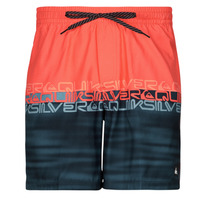 Υφασμάτινα Άνδρας Μαγιώ / shorts για την παραλία Quiksilver EVERYDAY WORDBLOCK VOLLEY 17 Μπλέ / Red