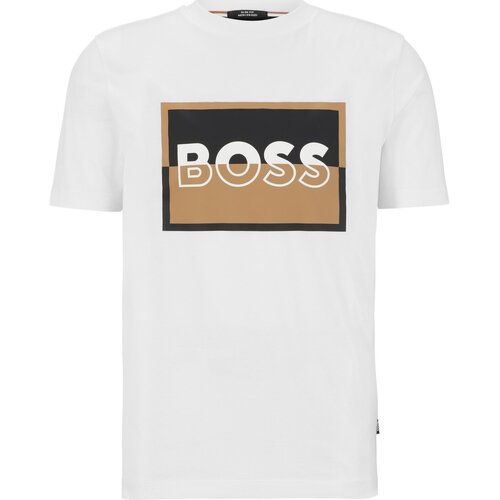 Υφασμάτινα Άνδρας T-shirt με κοντά μανίκια BOSS  Άσπρο