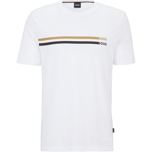 Υφασμάτινα Άνδρας T-shirt με κοντά μανίκια BOSS  Άσπρο