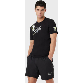 Υφασμάτινα Άνδρας T-shirt με κοντά μανίκια Emporio Armani  Black