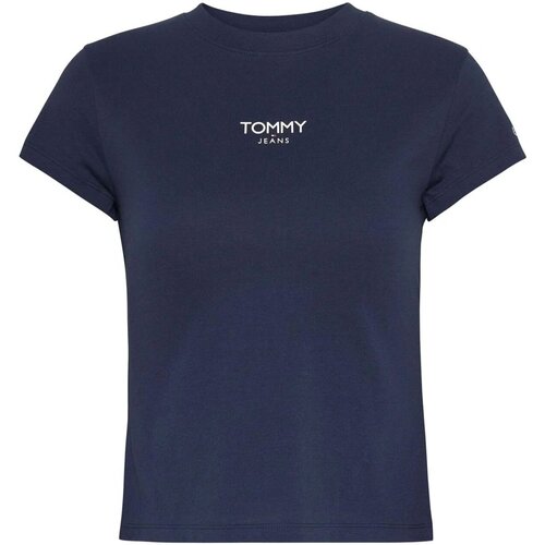 Υφασμάτινα Γυναίκα T-shirts & Μπλούζες Tommy Jeans DW0DW16435 Μπλέ