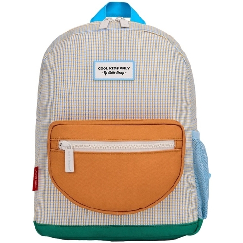 Τσάντες Παιδί Σακίδια πλάτης Hello Hossy Vichy Kid Backpack - Blanc/Camel Multicolour