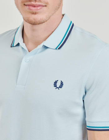 Fred Perry TWIN TIPPED FRED PERRY SHIRT Μπλέ / Marine