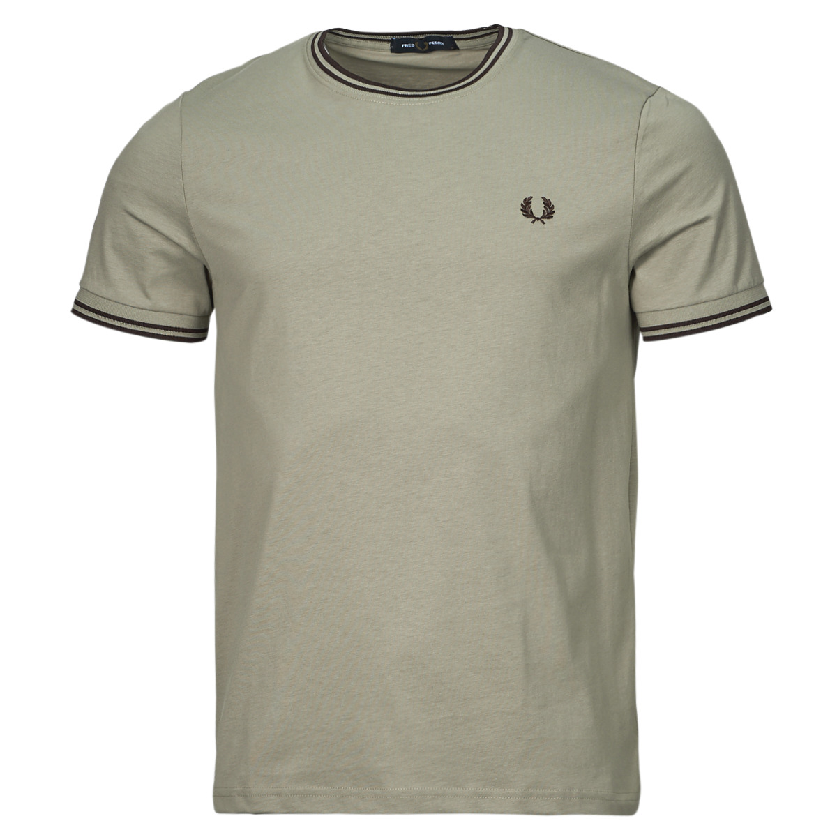 Υφασμάτινα Άνδρας T-shirt με κοντά μανίκια Fred Perry TWIN TIPPED T-SHIRT Grey