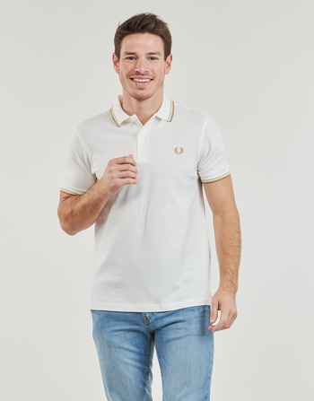 Fred Perry TWIN TIPPED FRED PERRY SHIRT Άσπρο / Beige