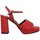Παπούτσια Γυναίκα Σανδάλια / Πέδιλα Carel Plisse Cuir Femme Rouge Red