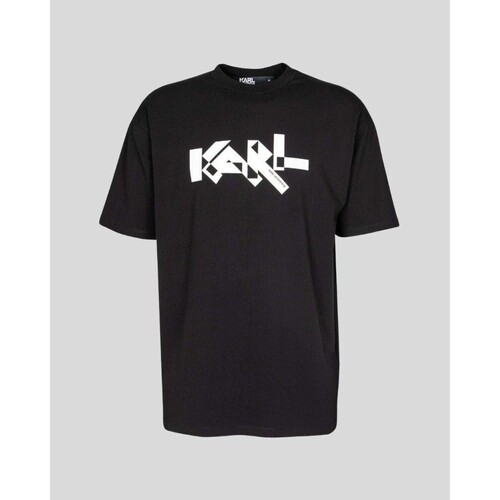 Υφασμάτινα Άνδρας T-shirt με κοντά μανίκια Karl Lagerfeld 755261 533221 Black