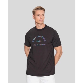 Υφασμάτινα Άνδρας T-shirt με κοντά μανίκια Karl Lagerfeld  Black