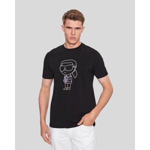 Υφασμάτινα Άνδρας T-shirt με κοντά μανίκια Karl Lagerfeld 755400 533221 Black