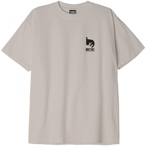 Υφασμάτινα Άνδρας T-shirts & Μπλούζες Obey int. visual industries Grey