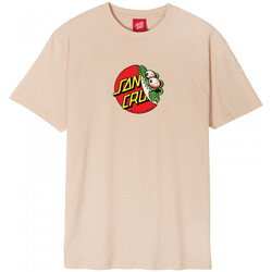 Υφασμάτινα Άνδρας T-shirts & Μπλούζες Santa Cruz Beware dot front t-shirt Beige