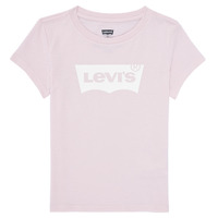 Υφασμάτινα Κορίτσι T-shirt με κοντά μανίκια Levi's BATWING TEE Ροζ / Άσπρο