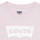 Υφασμάτινα Κορίτσι T-shirt με κοντά μανίκια Levi's BATWING TEE Ροζ / Άσπρο