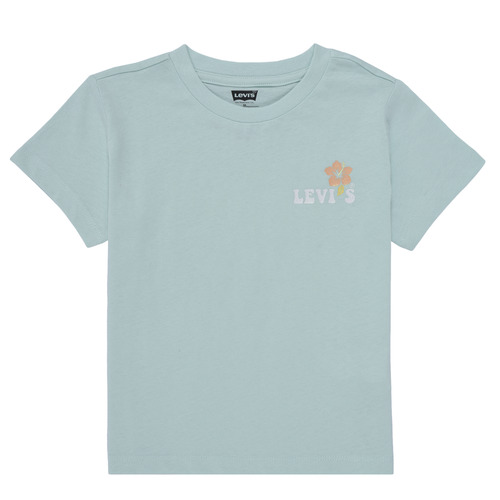 Υφασμάτινα Κορίτσι T-shirt με κοντά μανίκια Levi's OCEAN BEACH SS TEE Μπλέ / Pastel / Orange / Pastel