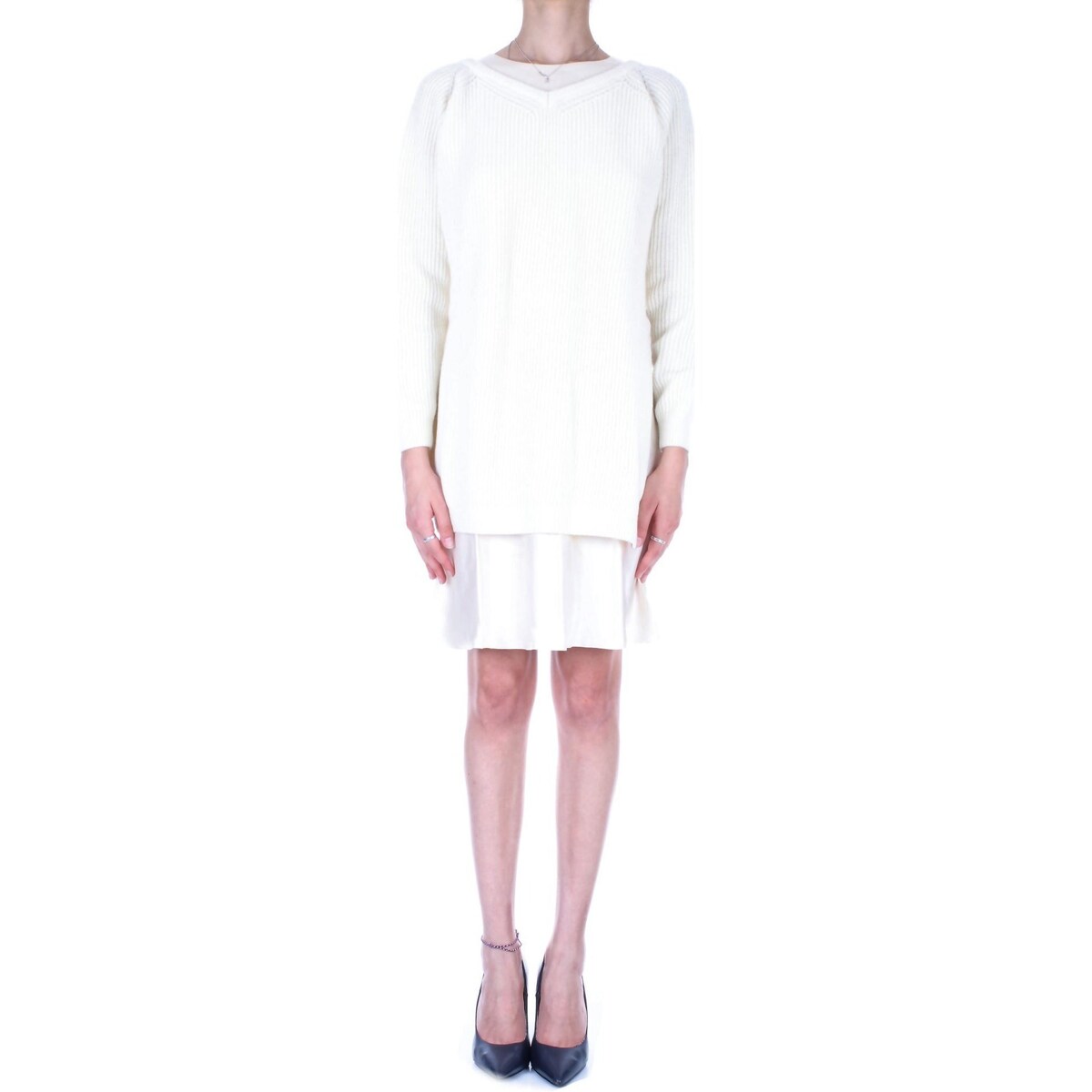 Υφασμάτινα Γυναίκα παντελόνι παραλλαγής Semicouture Y3WB18 Άσπρο