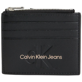 Τσάντες Γυναίκα Πορτοφόλια Calvin Klein Jeans SCULPTED CARD CASE WALLET WOMEN ΜΑΥΡΟ