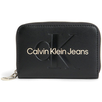 Τσάντες Γυναίκα Πορτοφόλια Calvin Klein Jeans SCULPTED WALLET WOMEN ΜΑΥΡΟ