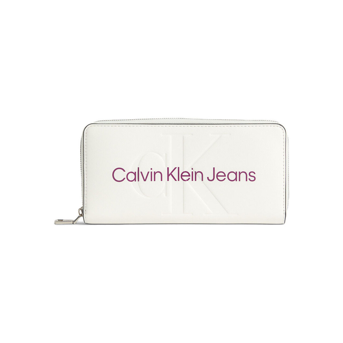 Τσάντες Γυναίκα Πορτοφόλια Calvin Klein Jeans SCULPTED WALLET WOMEN ΛΕΥΚΟ- ΜΩΒ