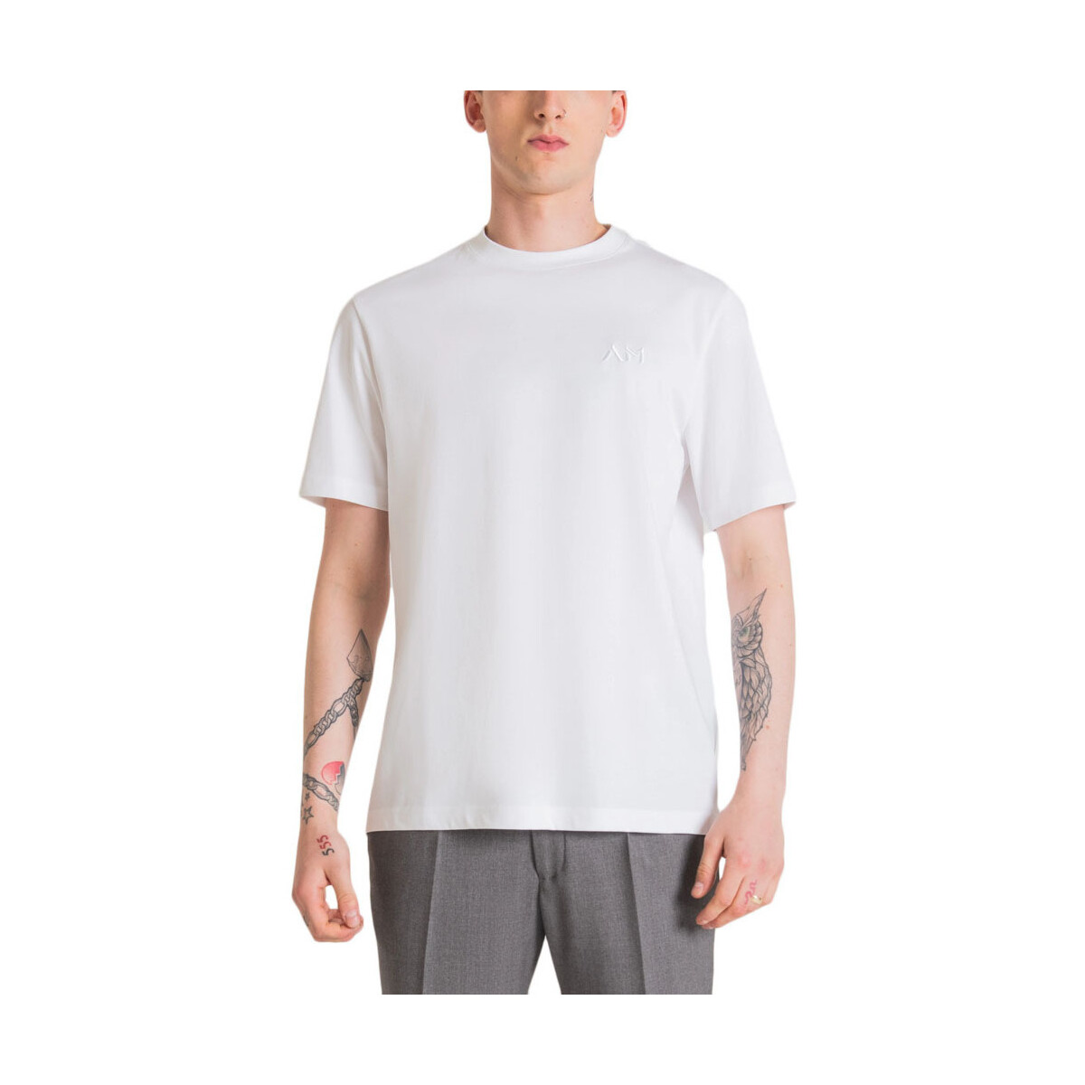 Υφασμάτινα Άνδρας T-shirt με κοντά μανίκια Antony Morato LIVERPOOL OVER FIT T-SHIRT MEN ΛΕΥΚΟ