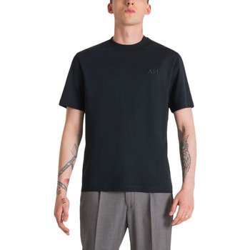 Υφασμάτινα Άνδρας T-shirt με κοντά μανίκια Antony Morato LIVERPOOL OVER FIT T-SHIRT MEN ΜΑΥΡΟ
