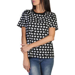 Υφασμάτινα Γυναίκα T-shirt με κοντά μανίκια Moschino A0707 9420 A1555 Black Black
