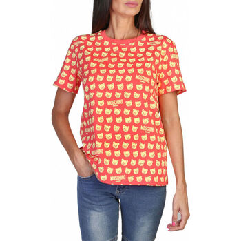 Υφασμάτινα Γυναίκα T-shirt με κοντά μανίκια Moschino - A0707-9420 Ροζ