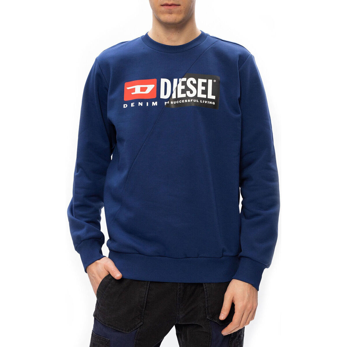 Diesel  Φούτερ Diesel s-girk-cuty a00349 0iajh 8mg blue
