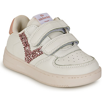 Παπούτσια Κορίτσι Χαμηλά Sneakers Victoria SIEMPRE Άσπρο / Ροζ