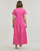 Υφασμάτινα Γυναίκα Μακριά Φορέματα BOSS C_Enesi_1 Ροζ