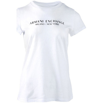Υφασμάτινα Γυναίκα T-shirt με κοντά μανίκια EAX T-SHIRT WOMEN ΛΕΥΚΟ
