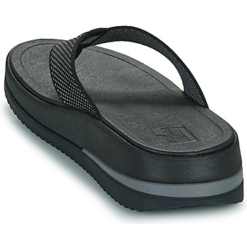 FitFlop Surff Two-Tone Webbing Toe-Post Sandals Black