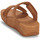 Παπούτσια Γυναίκα Σανδάλια / Πέδιλα FitFlop Lulu Adjustable Leather Slides Brown / Camel