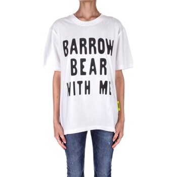 Υφασμάτινα T-shirt με κοντά μανίκια Barrow F3BWUATH130 Άσπρο