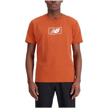 Υφασμάτινα Άνδρας T-shirt με κοντά μανίκια New Balance  Orange