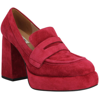 Παπούτσια Γυναίκα Μοκασσίνια Bibi Lou 543 Velours Femme Rouge Red