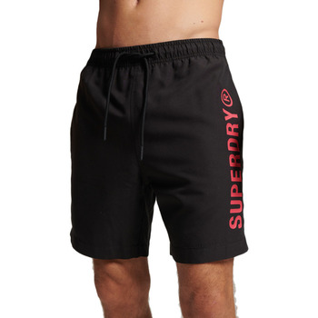 Υφασμάτινα Άνδρας Μαγιώ / shorts για την παραλία Superdry CODE CORE SPORT SWIMSHORTS MEN ΜΑΥΡΟ- ΡΟΖ